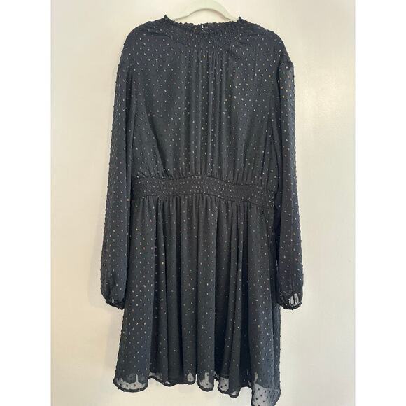 Torrid Clip Dot Blouson Long Sleeve High Neck Whimsy Fairy Goth Dress Plus Sz. 1 - Picture 5 of 11